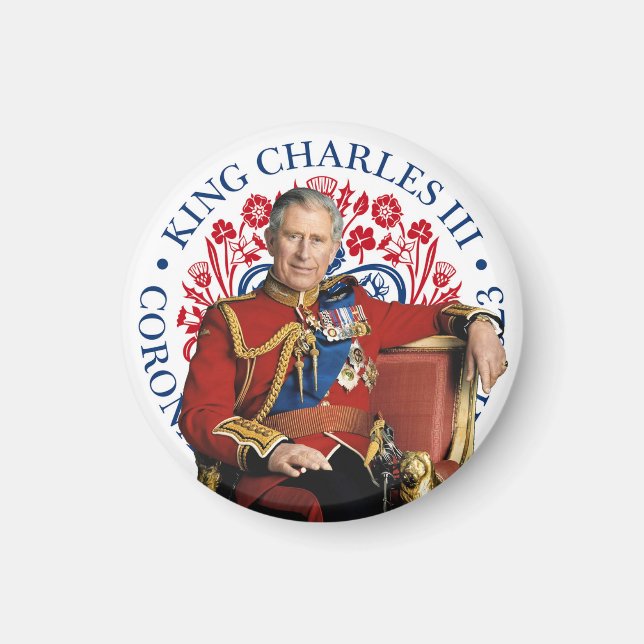 King Charles III Coronation Magnet (Front)