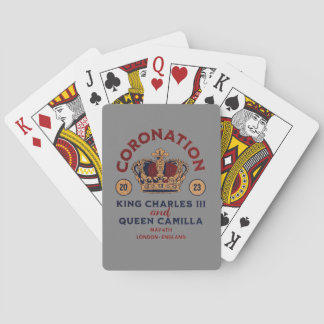 King Charles III Coronation Memorabilia Poker Cards