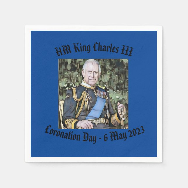 King Charles III Coronation   Napkins (Front)