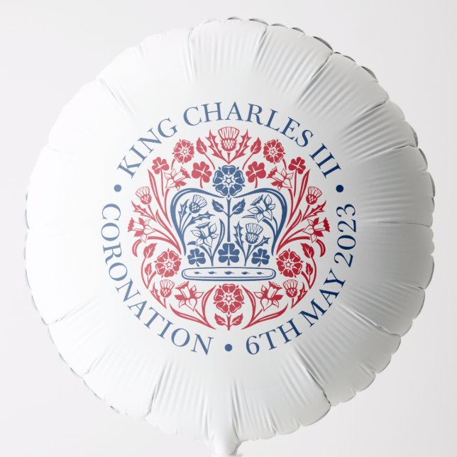 King Charles III coronation official design Balloon (Front)