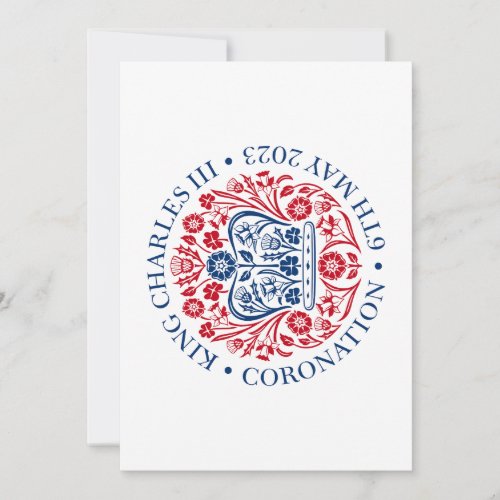 King Charles III coronation official design Invitation