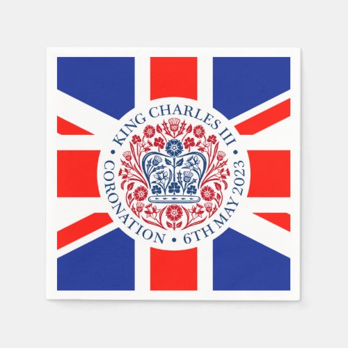 King Charles III Coronation Paper Napkins