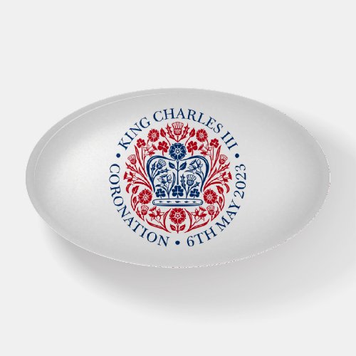 King Charles III Coronation Paperweight