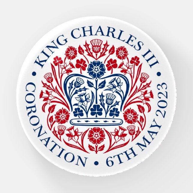 King Charles III Coronation  Paperweight (Front)