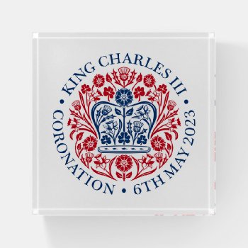 King Charles Iii Coronation Paperweight by SunshineDazzle at Zazzle