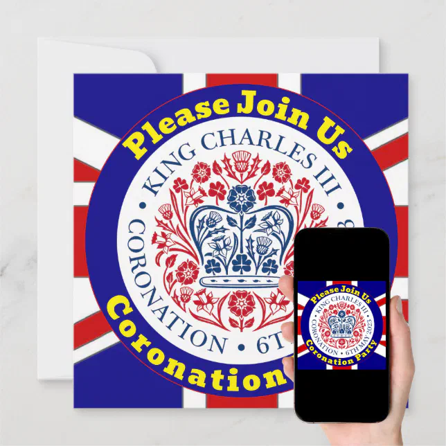 King Charles III Coronation Party Invitation Zazzle