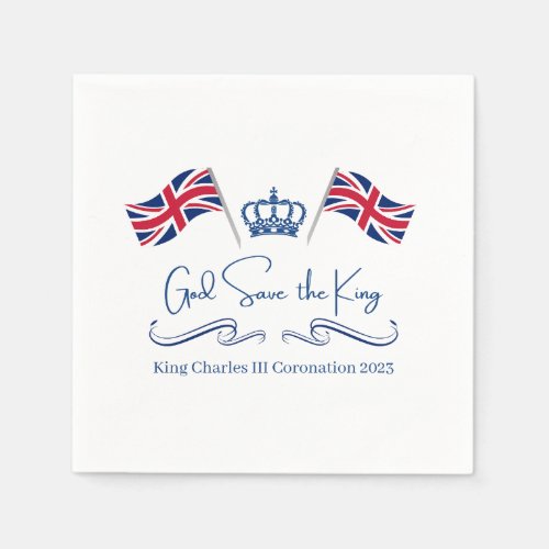 King Charles III Coronation Party Napkins