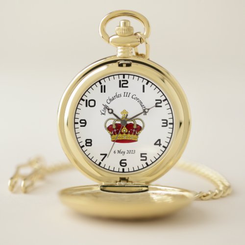 King Charles III Coronation pocket watch