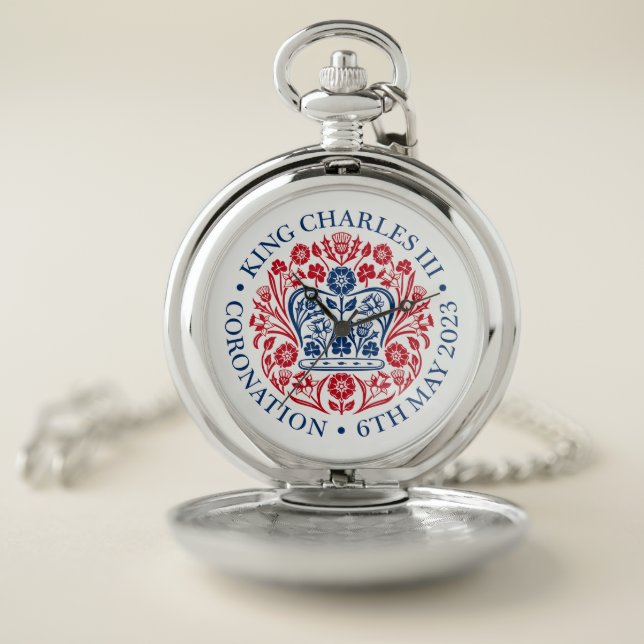 King Charles III Coronation Pocket Watch (Inside)