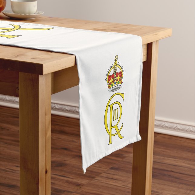 King Charles III Coronation Short Table Runner (In Situ)