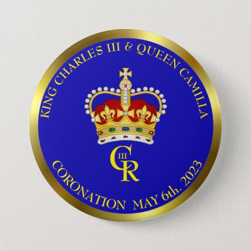 KIng Charles III Coronation Souvenir Button