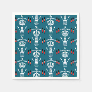 King Charles III Coronation Street Party Napkins