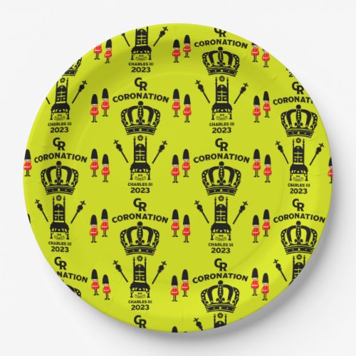 King Charles III Coronation Street Party Paper Plates
