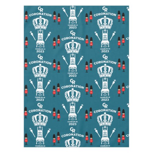 King Charles III Coronation Street Party Tablecloth