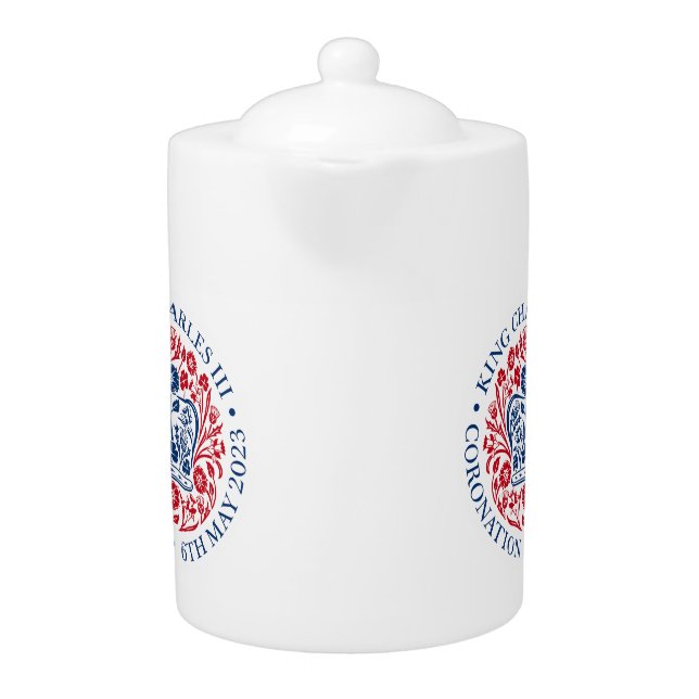 King Charles III Coronation Teapot (Front)