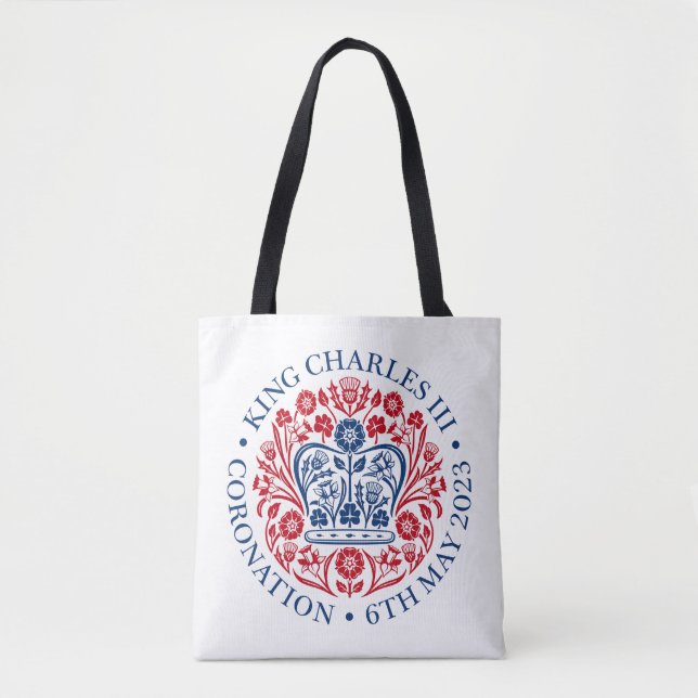 King Charles III Coronation Tote Bag (Front)