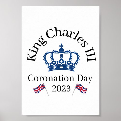 King Charles III Coronation Window Poster