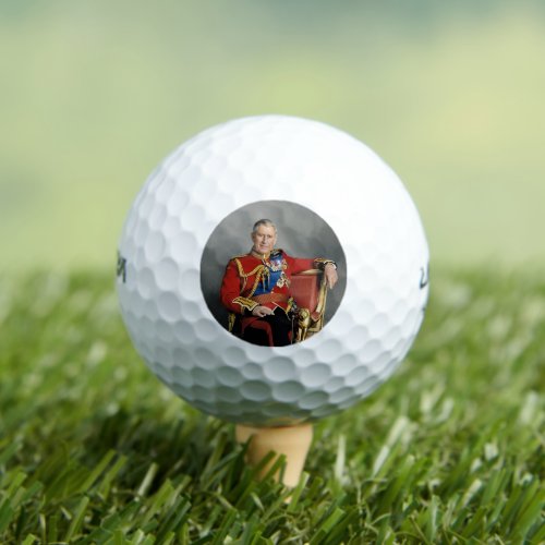 King Charles III Golf Balls