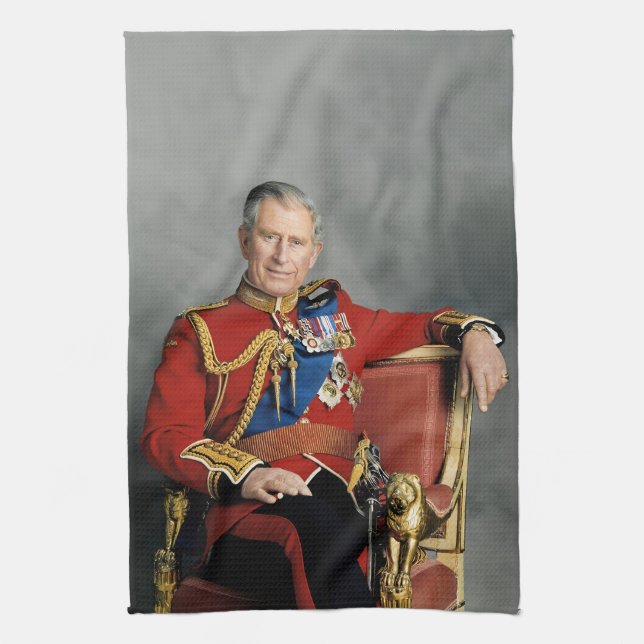 King Charles III Kitchen Towel (Vertical)