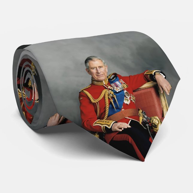 King Charles III Neck Tie (Rolled)