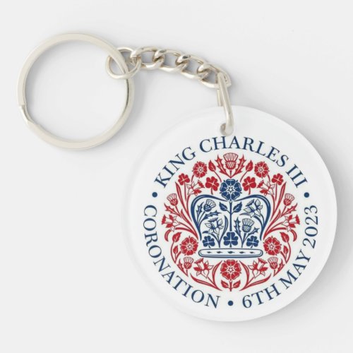 King Charles III  Queen Consort Coronation Keychain