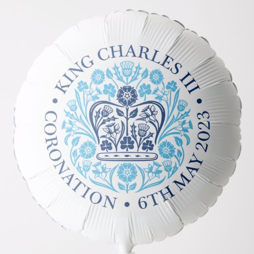 King Charles III Royal Coronation Emblem Logo Balloon