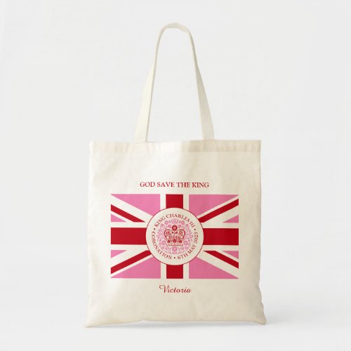 King Charles III Royal Coronation Logo Patriotic Tote Bag