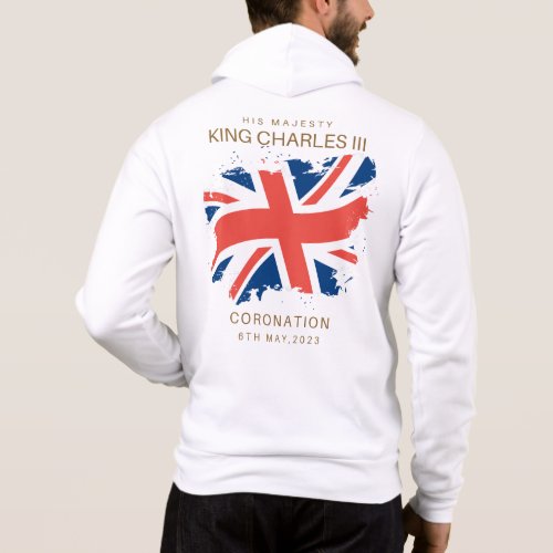 King Charles III Union Jack Flag Hoodie