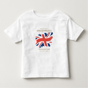 King Charles III Union Jack Flag T-Shirt