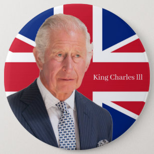 King Charles lll Badge Button
