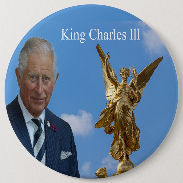King Charles lll Button (Front)