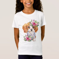 King Charles Puppy Girls' Fine Jersey T-Shirt