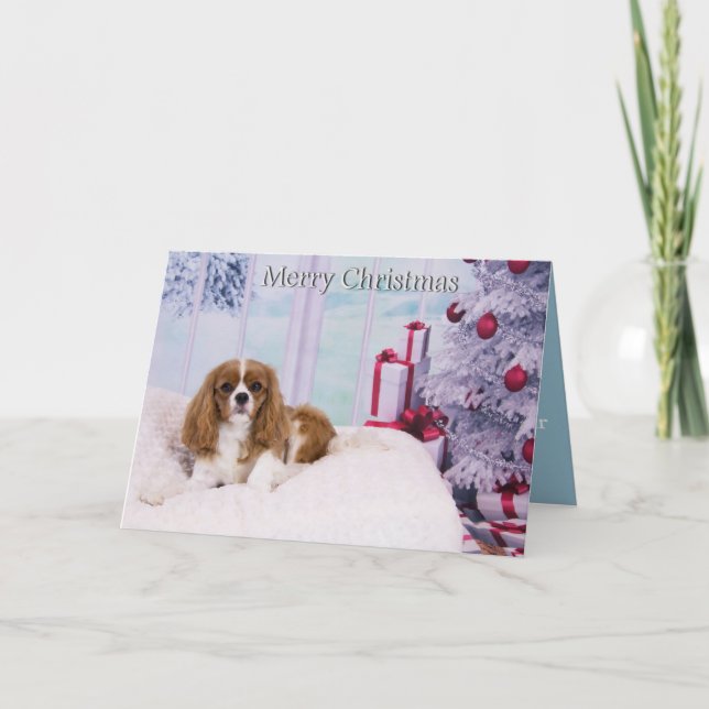 King Charles Spaniel by The Xmas Tree Card (Front)