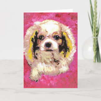 King Charles Spaniel Card