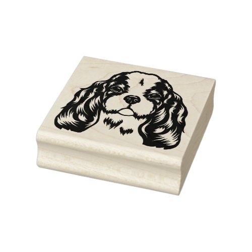King Charles Spaniel Dog Rubber Stamp