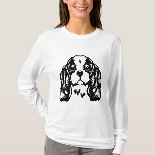 King Charles Spaniel Dog T_Shirt