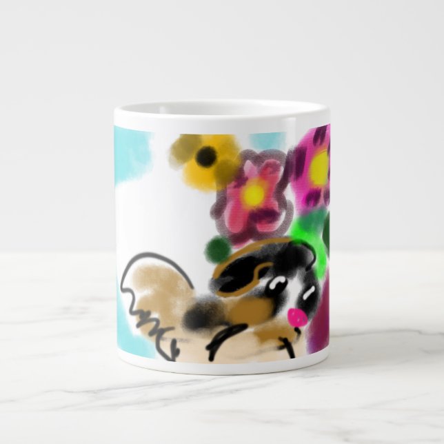 King charles spaniel  giant coffee mug (Front)
