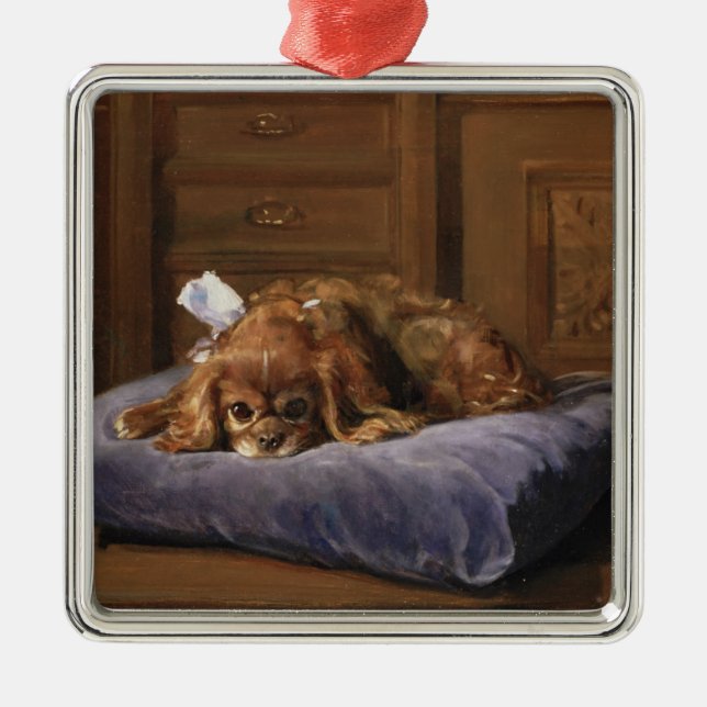 King Charles Spaniel Metal Ornament (Front)