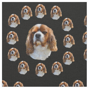 King Charles Spaniel Pattern, Fabric
