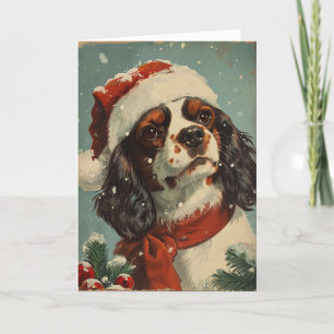 King Charles Spaniel personalized Christmas Holiday Card