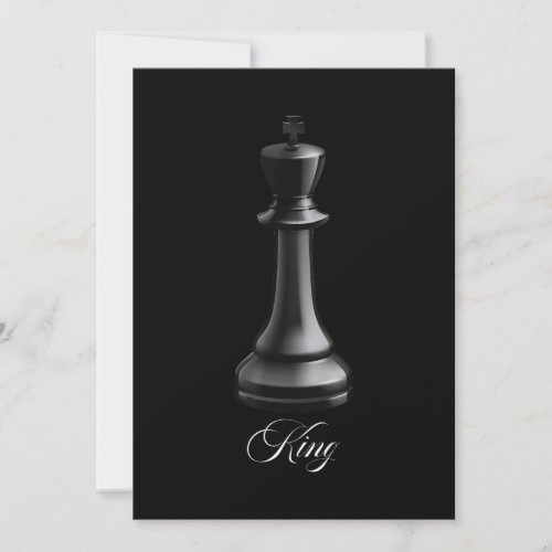 King Chess Piece Halloween Costume Chess Lover Invitation