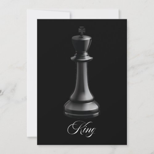 King Chess Piece Halloween Costume Chess Lover Thank You Card