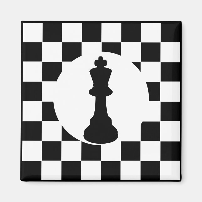 King Chess Piece - Magnet - Chess Party Favors (Front)