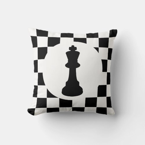 King Chess Piece _ Pillow _ Chess Themed Gifts