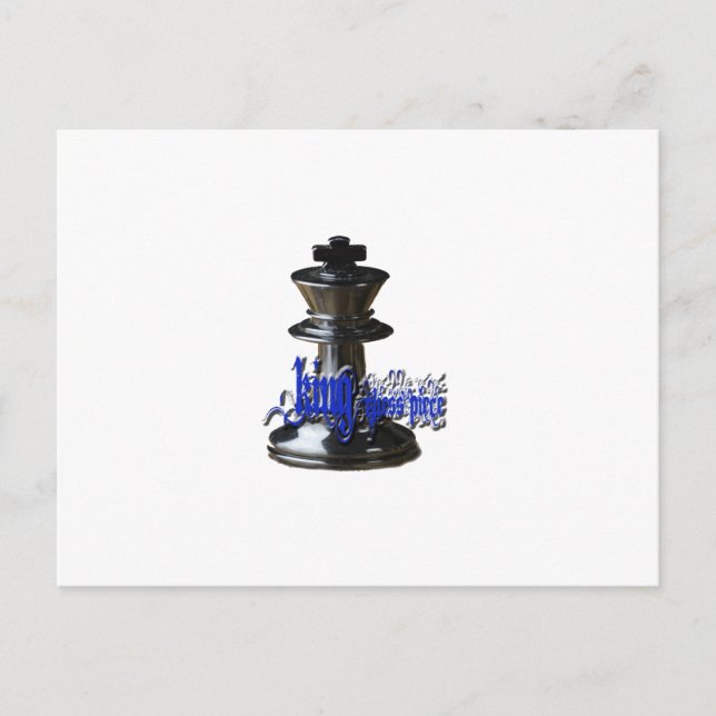 King Chess Piece Postcard (Front)
