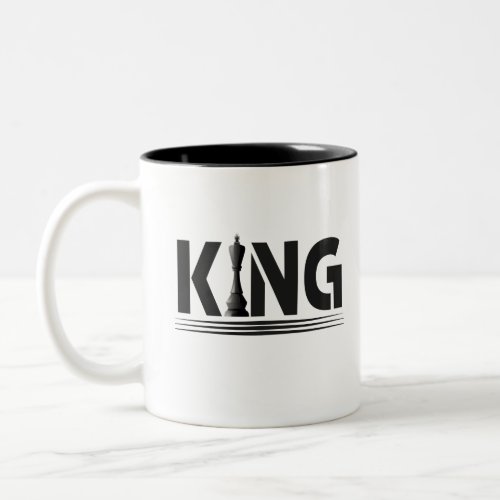 king chess piece Two_Tone coffee mug