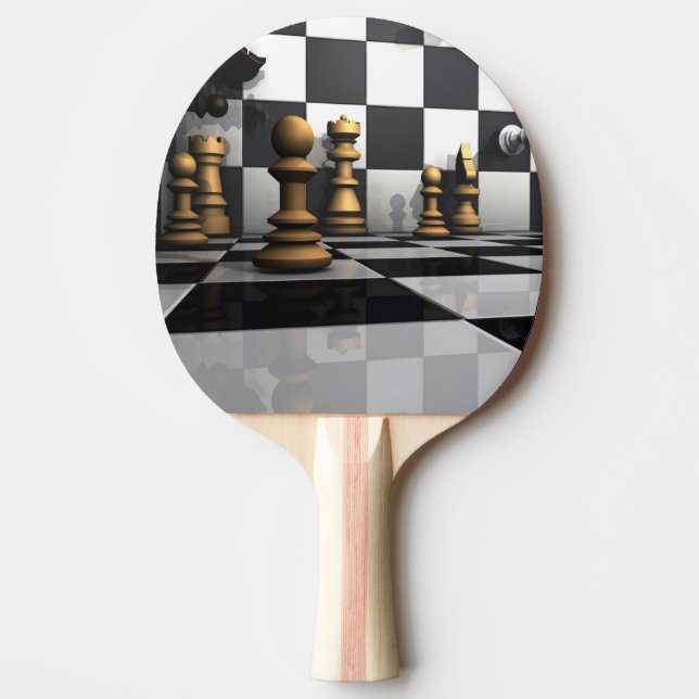 King Chess Play Ping-Pong Paddle (Front)