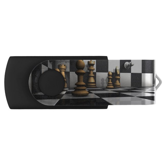 King Chess Play USB Flash Drive (Front)
