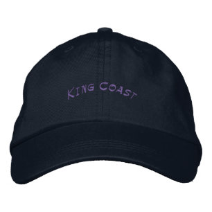 KING COAST Adjustable Stylish Elegant Navy Fresh Embroidered Baseball Cap