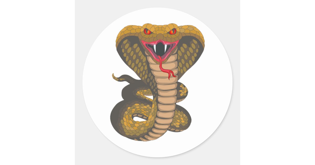 Pink Snake Vinyl Sticker King Cobra Sticker Cute Snake 